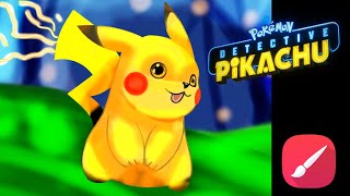 Pikachu drawing tutorial|how to draw Pokemon characters|animated character drawing|infinite Painter screenshot 4