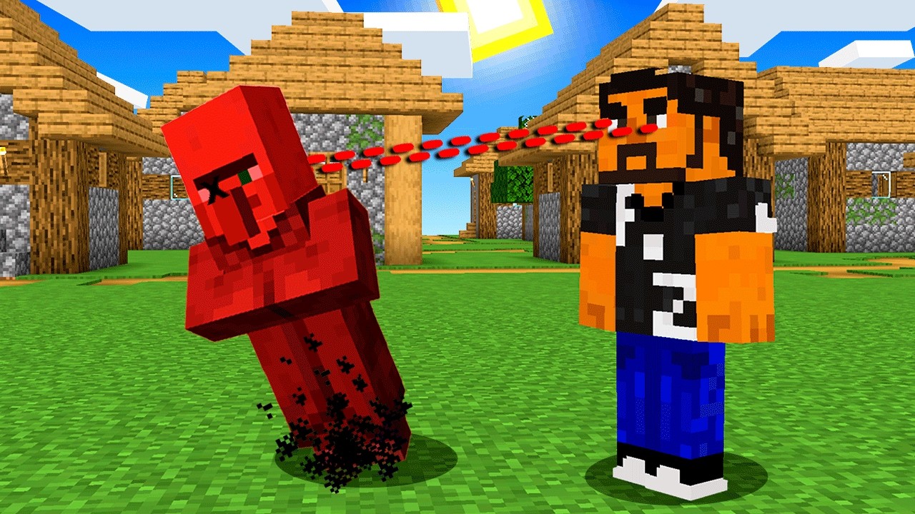 MINECRAFT pero todo lo que MIRO MUERE!!!!