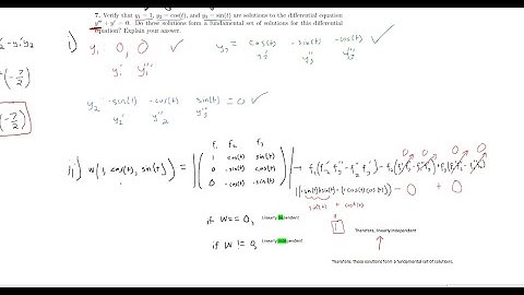 Differential Equations || midterm2 prep ||