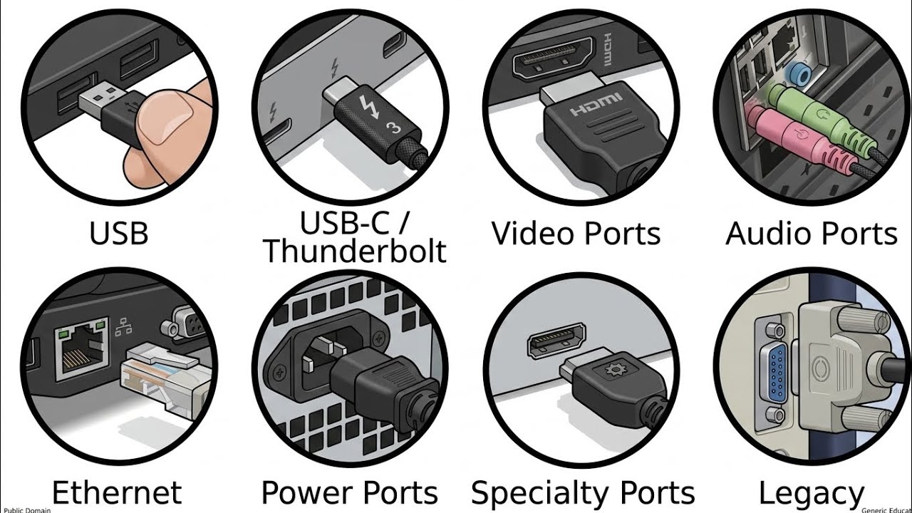Every Computer Port Explained in 5 Minutes - YouTube