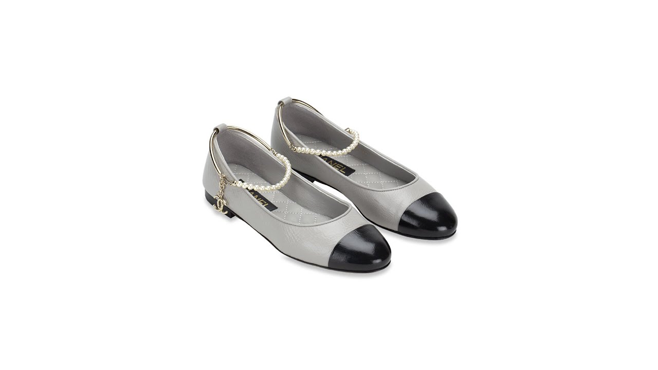 BALLERINAS - CHANEL CAP TOE ANKLE CHAIN