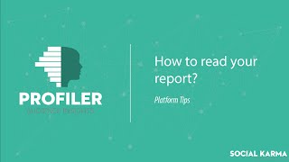 How to read your report - Profiler Platform Tips