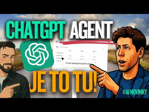 Cover: ChatGPT AI Agent je KONEČNE TU! 🔥 A to nie je všetko ... #AI Novinky