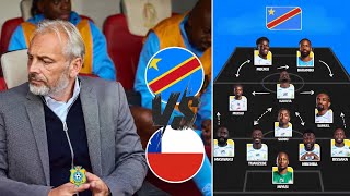 🚨 DRC 🇨🇩-🇨🇱 CHILE | STARTING XI WITH 6 CHANGES!