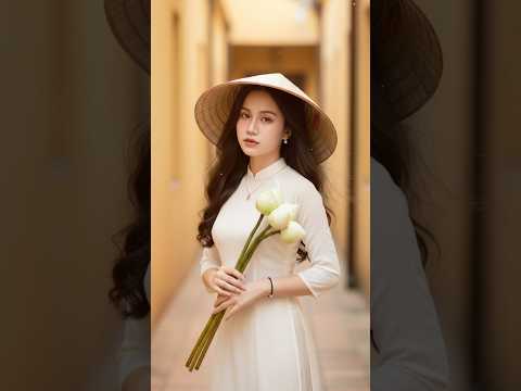 Soft Traditional Charm 🌷#giaiphongmiennam #aodai #beauty