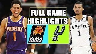 San Antonio Spurs vs Phoenix Suns FULL GAME HIGHLIGHTS | March 23 | 2024 NBA Season