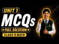 Class 9 Math Unit 1 MCQs | Review Exercise 1 | Important MCQs with Explanation