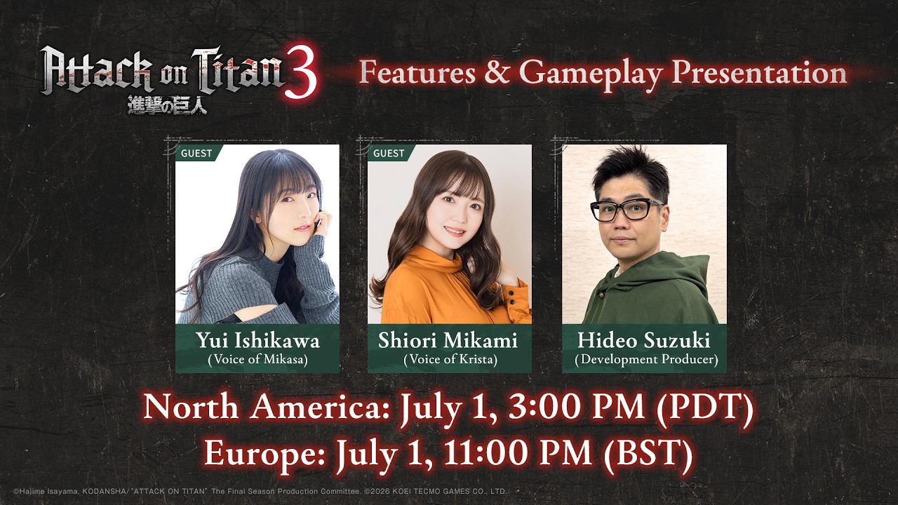 Attack on Titan 3 - Features & Gameplay Presentation