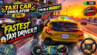 She is in hurry😰 | So, I Became the FASTEST Taxi Driver 😱🚕💨 | Taxi car simulator:EVO || Android game screenshot 1