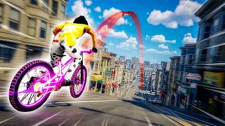 Mountain Biking a GIGANTIC CITY! (Descenders)