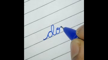 beautiful cursive writing 