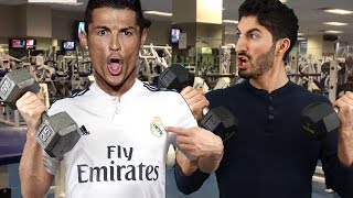 TRAINING WITH FOOTBALLERS Ft. Ronaldo, Messi, Balotelli, Robben | Footy Friends