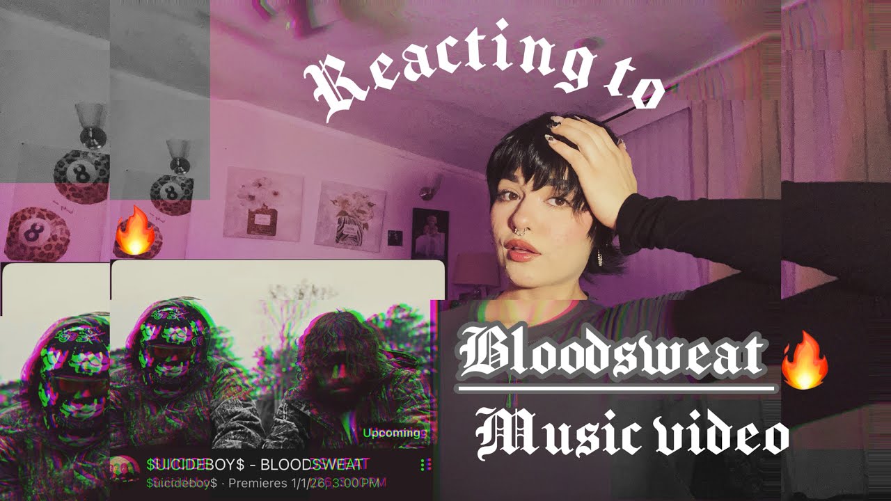 BLOODSWEAT by $uicideboys MUSIC VIDEO 🔥( Mini reaction video) 