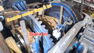 Download lagu Setting gear lash, brake band & axle install! 1952 Caterpillar Dozer #8U