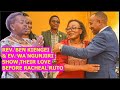 REV BEN KIENGEI JOKES WITH EV LUCY WA NGUNJIRI BEFORE RACHEAL RUTO,,REV BEN GIVEN MICROPHONE TO SPEA