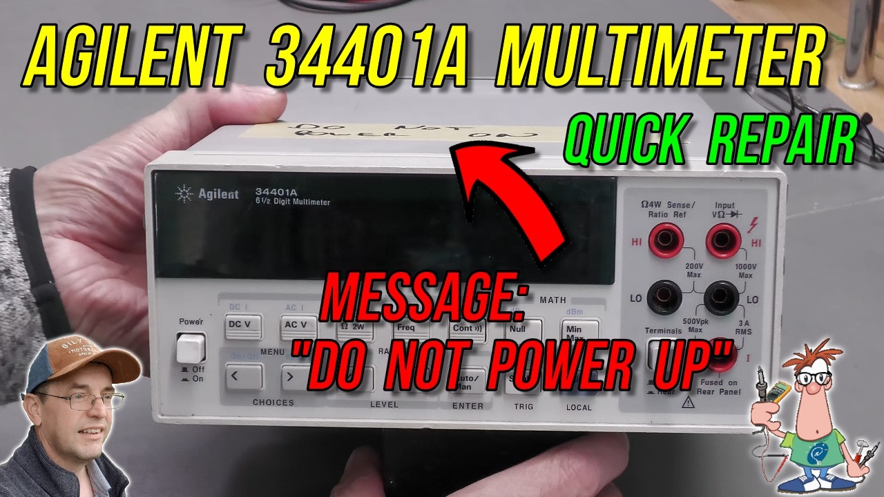 No.180 - Agilent 34401A 6.5 Digit DMM Quick Repair - YouTube