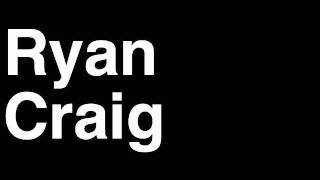 How To Pronounce Ryan Craig Pittsburgh Penguins Nhl Hockey Player Runforthecube