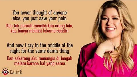 Because Of You   Kelly Clarkson Lyrics video dan terjemahan