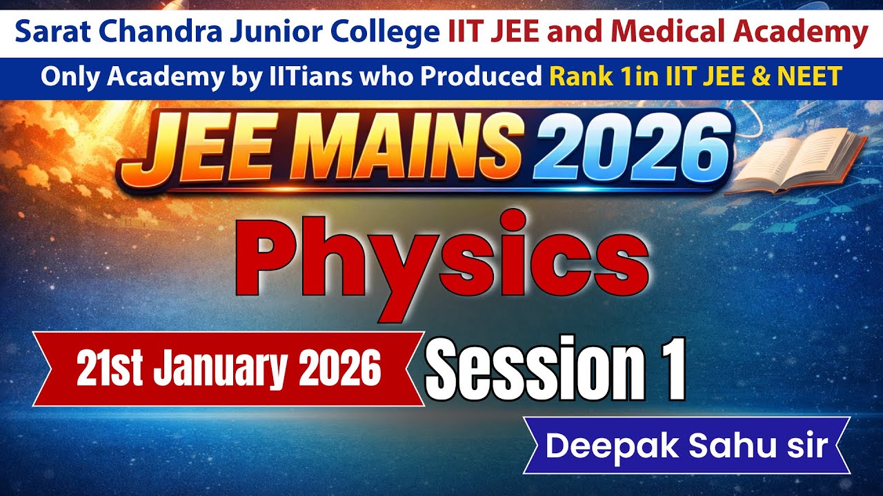 JEE Mains 2026 | Physics January 21st Shift 1 Discussion | Best IIT/NEET Academy in Vijayawada
