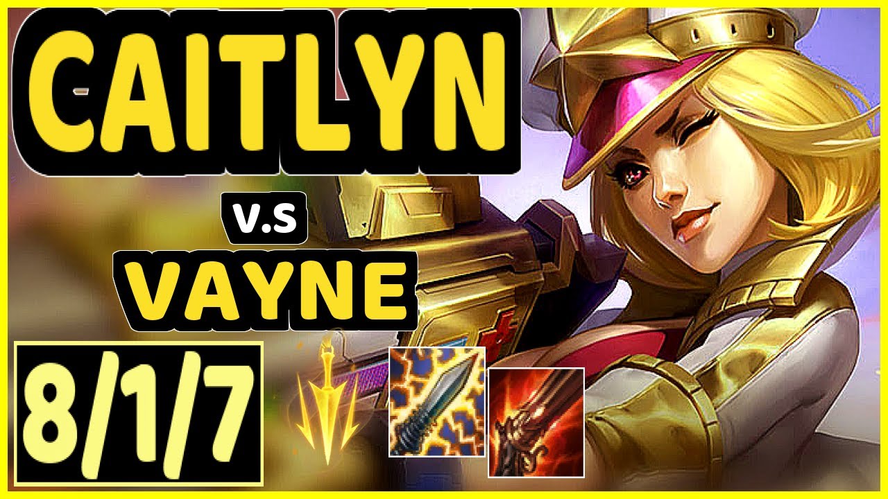 FORG1VEN (CAITLYN) vs VAYNE - QUADRAKILL 8/1/7 KDA BOTTOM ADC GAMEPLAY - EUW Ranked DIAMOND
