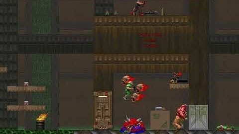 Flash Doom 2D - Gameplay