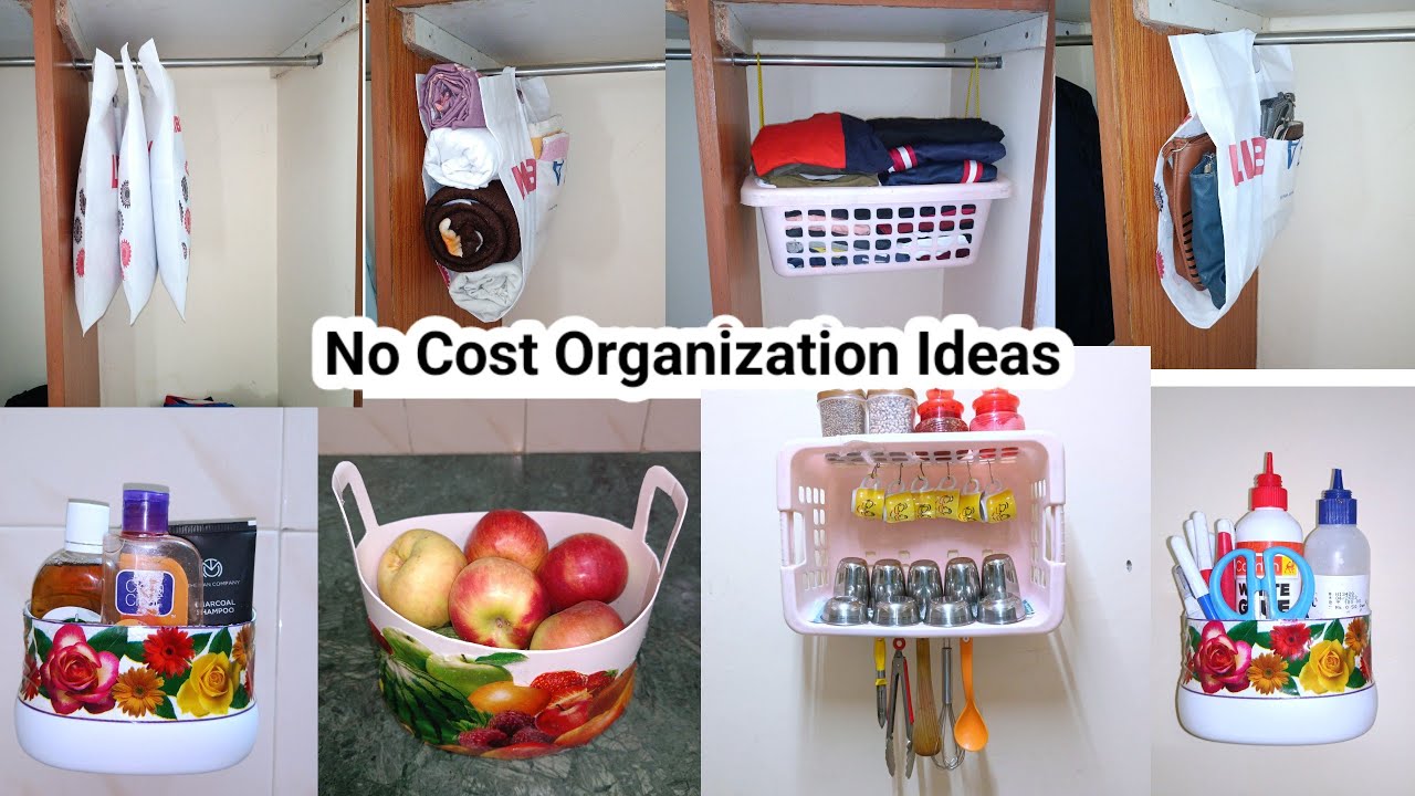 No Cost Home & Kitchen Organization Ideas/No Cost Organization/Zero Cost Organizer/Waste Out Of