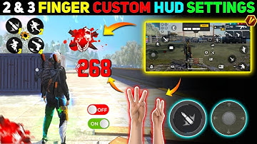 Best 2 Finger Custom Hud Free Fire 🔥| New Control Settings 2024 | 2 Finger Headshot Setting