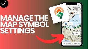 How to manage the map symbol settings in the Avenza Maps app?