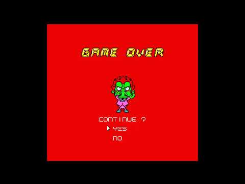 Game Over Air Zonk TurboGrafx 16 
