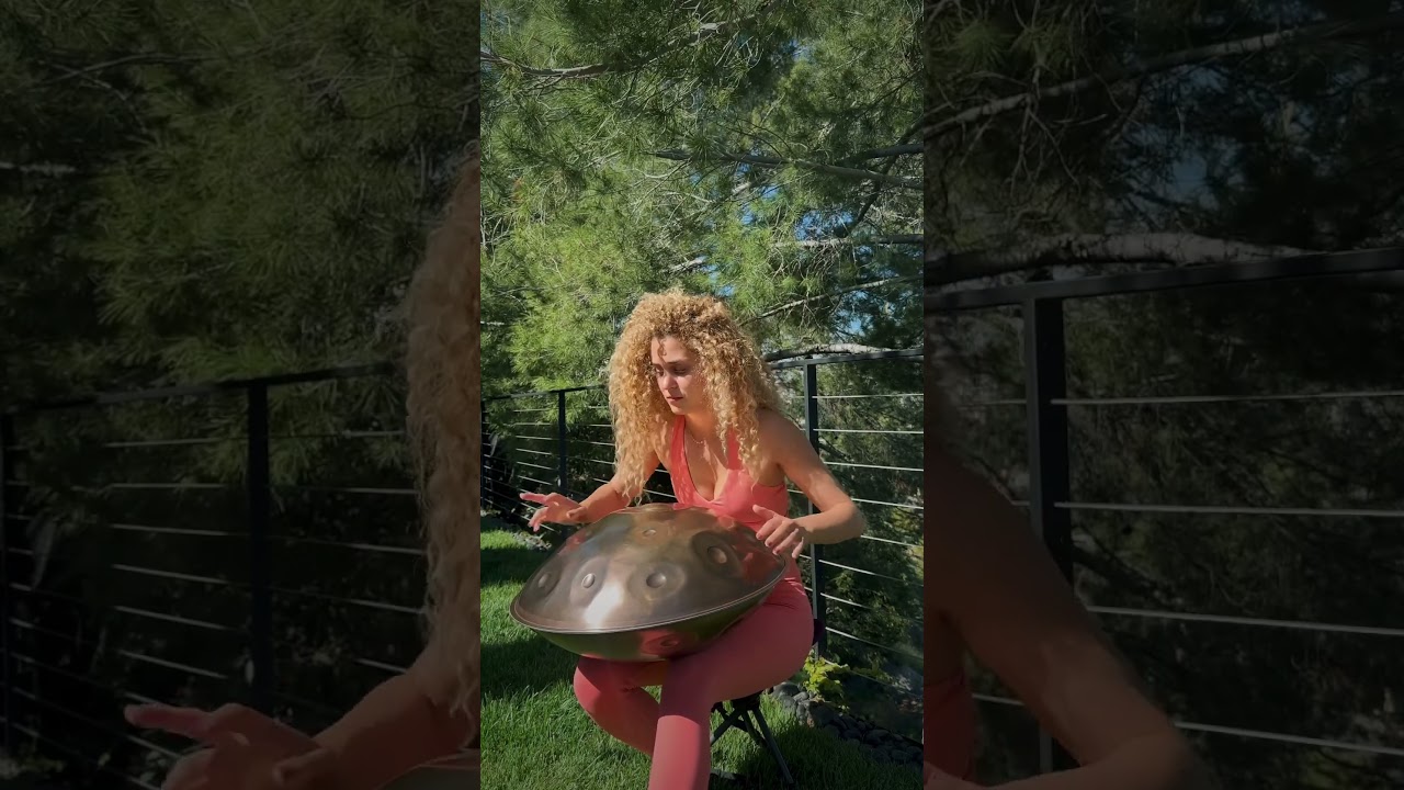 Relaxing handpan music in nature #shorts