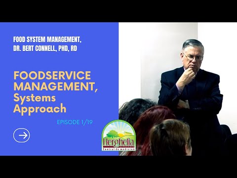 FOODSERVICE MANAGEMENT Systems Approach Food System Management Ep.1