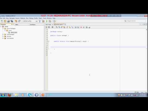 Array In Java With Netbeans