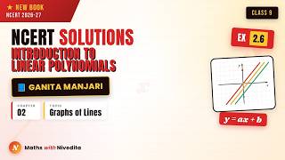 Class 9 Maths Ch 2 Ex- 2.6 ✅ Graphs of Linear Equations y = ax + b | Ganita Manjari | NEW NCERT
