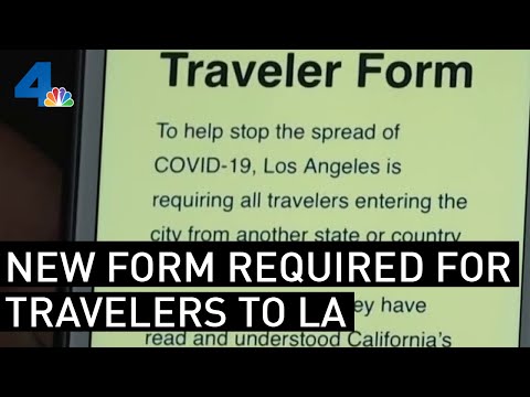 Thanksgiving Travelers to LA Facing Requirement to Sign Quarantine Form  | NBCLA