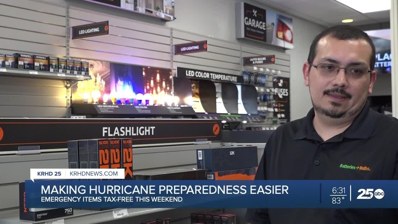 Gear up with emergency supplies for tax free weekend