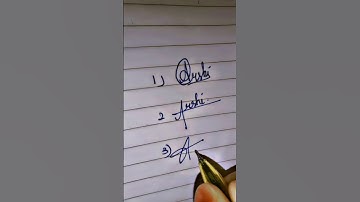 Arshi name signature 😍