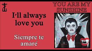 FRANK IERO and the PATIENCE - You are my sunshine [Lyrics in English and Spanish]