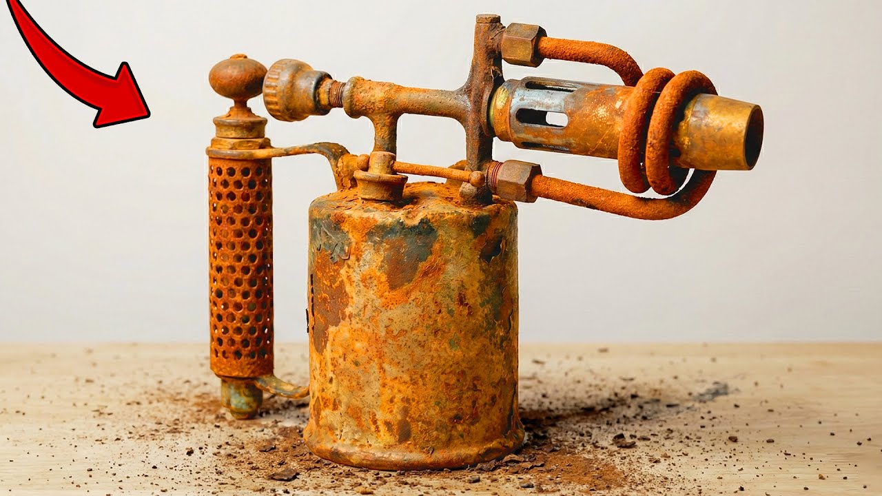 Restoring Antique Blowtorch (World War II) - Restore Master