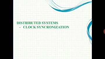 Clock synchronization in Distributed system