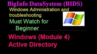 Details Windows AD (Module 4) |Windows Active Directory installation and Minimum requirement | Windows AD Guide