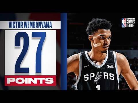 #1 Overall Pick Victor Wembanyama Records MONSTER 27-PT DOUBLE-DOUBLE! | 27 PTS, 12 REBS & 3 BLK