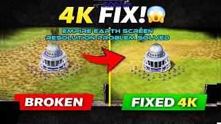 Empire Earth 4K FIX! 😱 How to Play in Ultra HD (No More Resolution Issues)