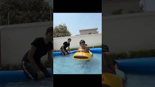 Living In Pool Challenge 😍 With Family