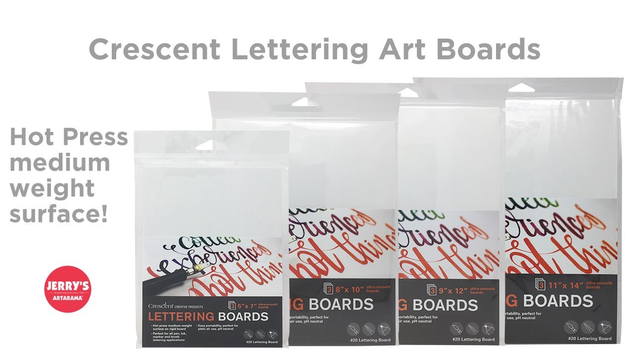 Learn the Crescent Lettering Art Board Qualities! - YouTube