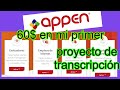 60$ en mi primer proyecto de transcripción con Appen