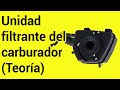 Unidad filtrante del carburador (video teórico)