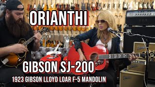 Orianthi playing her Gibson SJ-200 | 1923 Gibson Lloyd Loar F-5 Mandolin at Norman's Rare Guitars