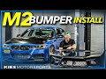 F30 M2 CONVERSION FRONT BUMPER INSTALLATION on my BMW 335