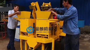 m7mi twin mobile semi-automatic clay interlocking brick making machine with diesel engine