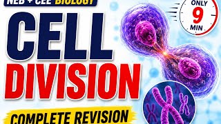 CELL DIVISION || Complete Chapter Revision for NEB & CEE Biology || Mitosis, Meiosis || Numericals